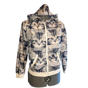 Forever 21 Girls all over cat print jacket‎